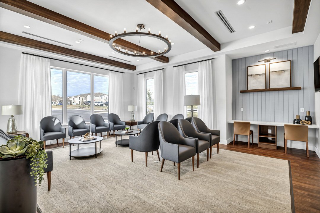 gorgeous modern sleek interior dental office waiting room